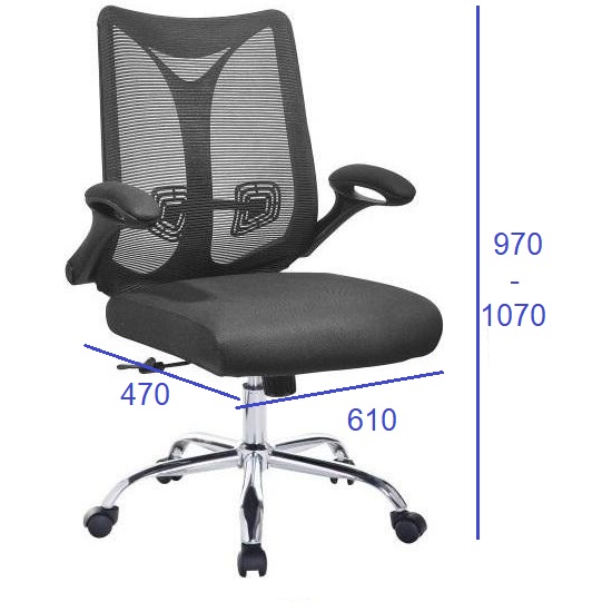 Ghế xoay lưới chân inox PT355